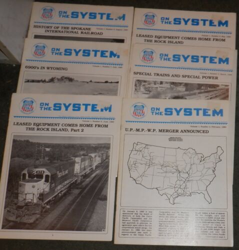 Union Pacific Historical Society Magazine "On The System" Volume 1  -  6 issues