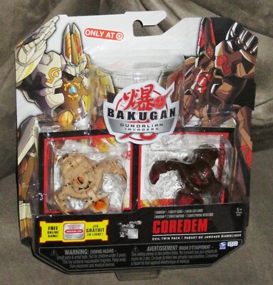 Bakugan Gundalian Invaders Evil Twin Pack Coredem - Brand New 