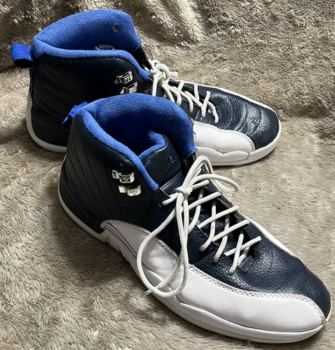 toki様リミテッド4box Nike Air Jordan 12 Retro Obsidian Blue White Sneakers 130690
