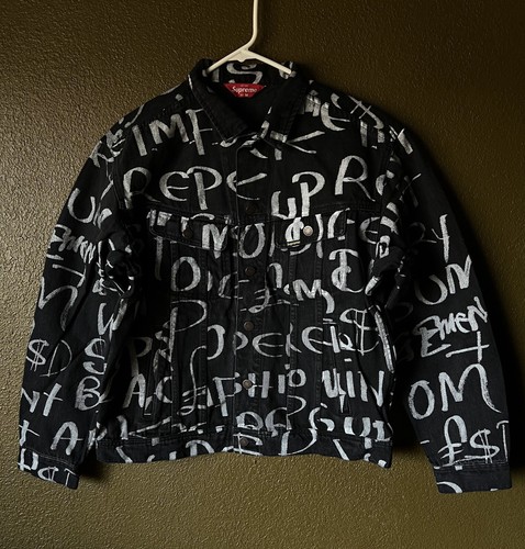 Supreme Black ArkデニムTruckerジャケットBlue Supreme Black Ark Denim Trucker Jacket Blue Size Small (x2