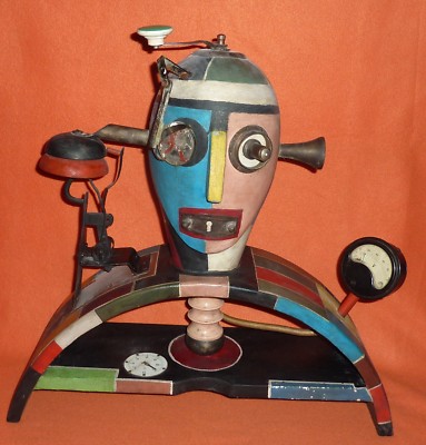Bauhaus Berlin Skulptur mechanischer DADA Kopf Georg Hartmann NP: 71.000 Euro !!