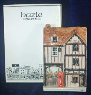 HAZLE CERAMICS A NATION OF SHOPKEEPERS - THE TEA SHOP - HANDPAINTED - ENGLAND