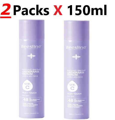 2 Packs Beesline Radiant Bright Under-arm Serum, Silky Touch 2 X 150 ml