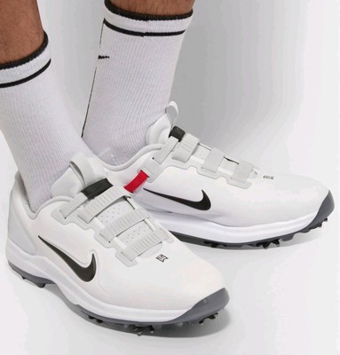 Nike Tiger Wood 71 Golf Men s SZ.9 Spiked Fast Fit White Shoes CD6302-100 New