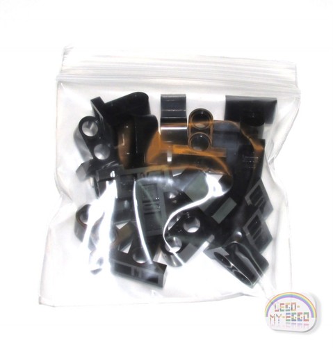 LEGO Technic - 20 x Pin Connector Plate - 1 x 2 x 1-2/3 - Black - New - (EV3)