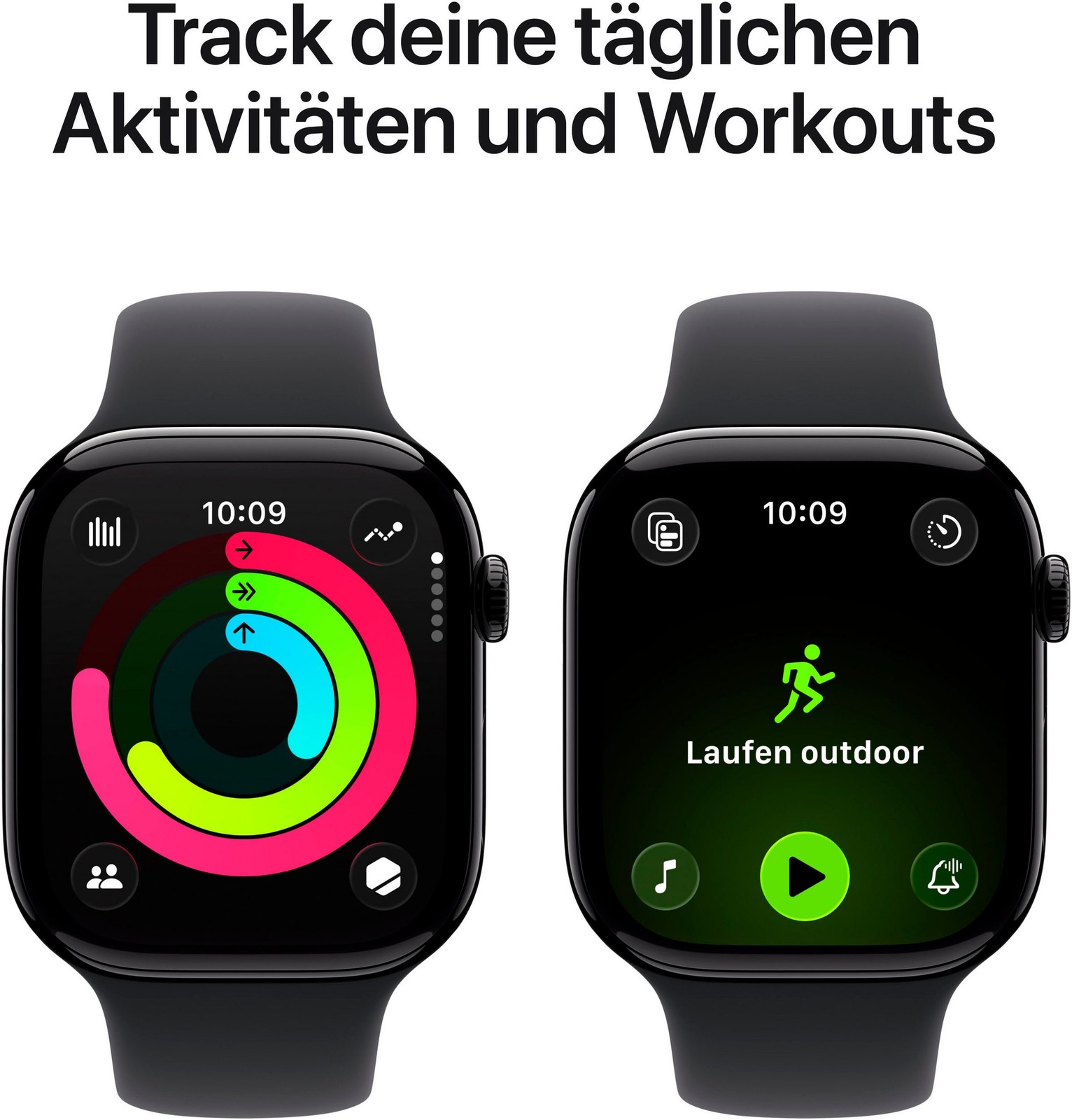 APPLE Watch S11 GPS 42mm Alugehäuse Sportband Black M/L MEQU4ZR/A B-WARE - Bild 4 von 6