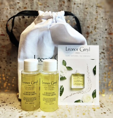 2x~Leonor Greyl~Paris L Huile De Leonor Greyl~Pre-Wash Treatment Oil~25ml ea~New