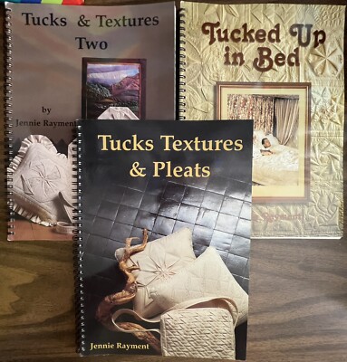 Tucks, Textures and Pleats Two Tucked Up in Bed 3 Books Jennie Rayment Spiral