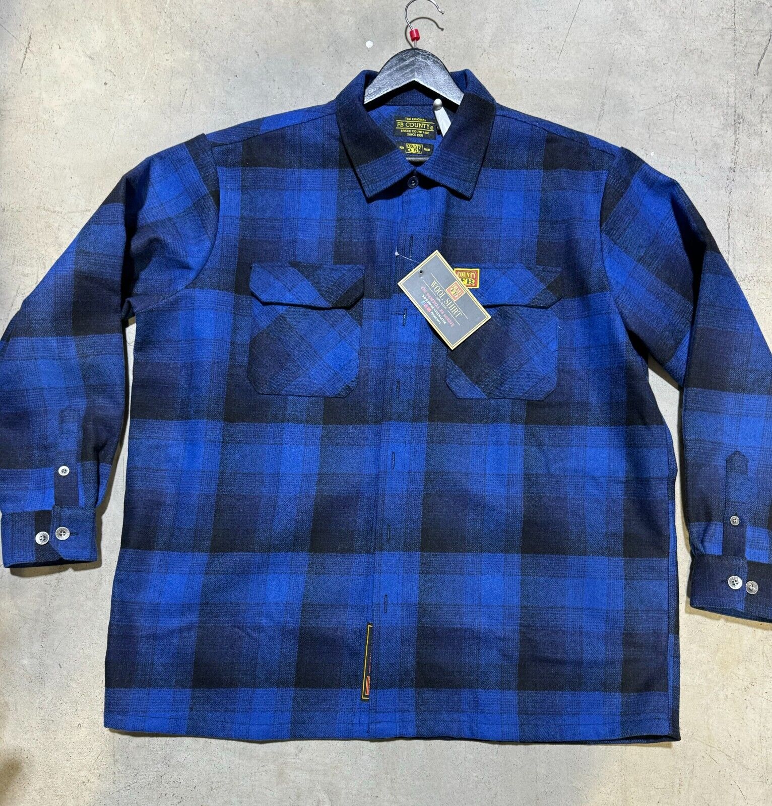 FB County Super Heavyweight Wool Blend Long Sleeve Shirt FB County Super Heavyweight Wool Blend Long Sleeve Shirt