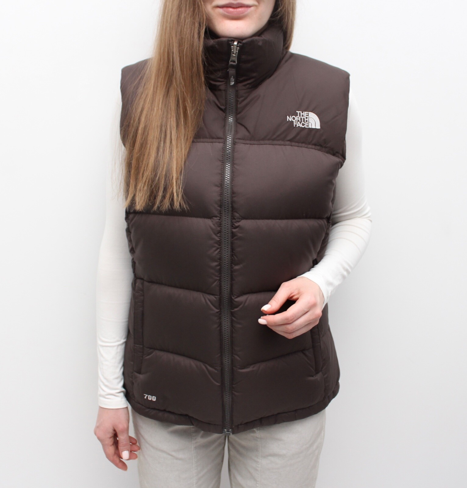 Women's The North Face Brown Retro Puffer Goose Down Nuptse Women's The North Face Brown Retro Puffer Goose Down Nuptse