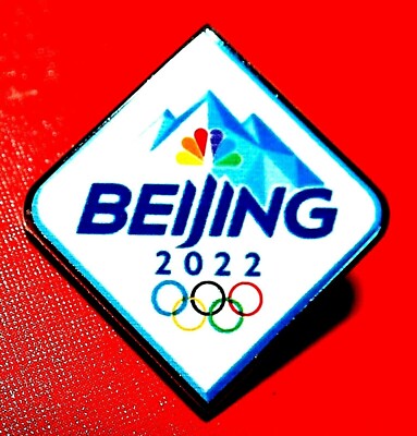 NBC CLASSIC DIAMOND 2022 BEIJING OLYMPIC GAMES TV MEDIA PIN / 2024 PARIS TRADER