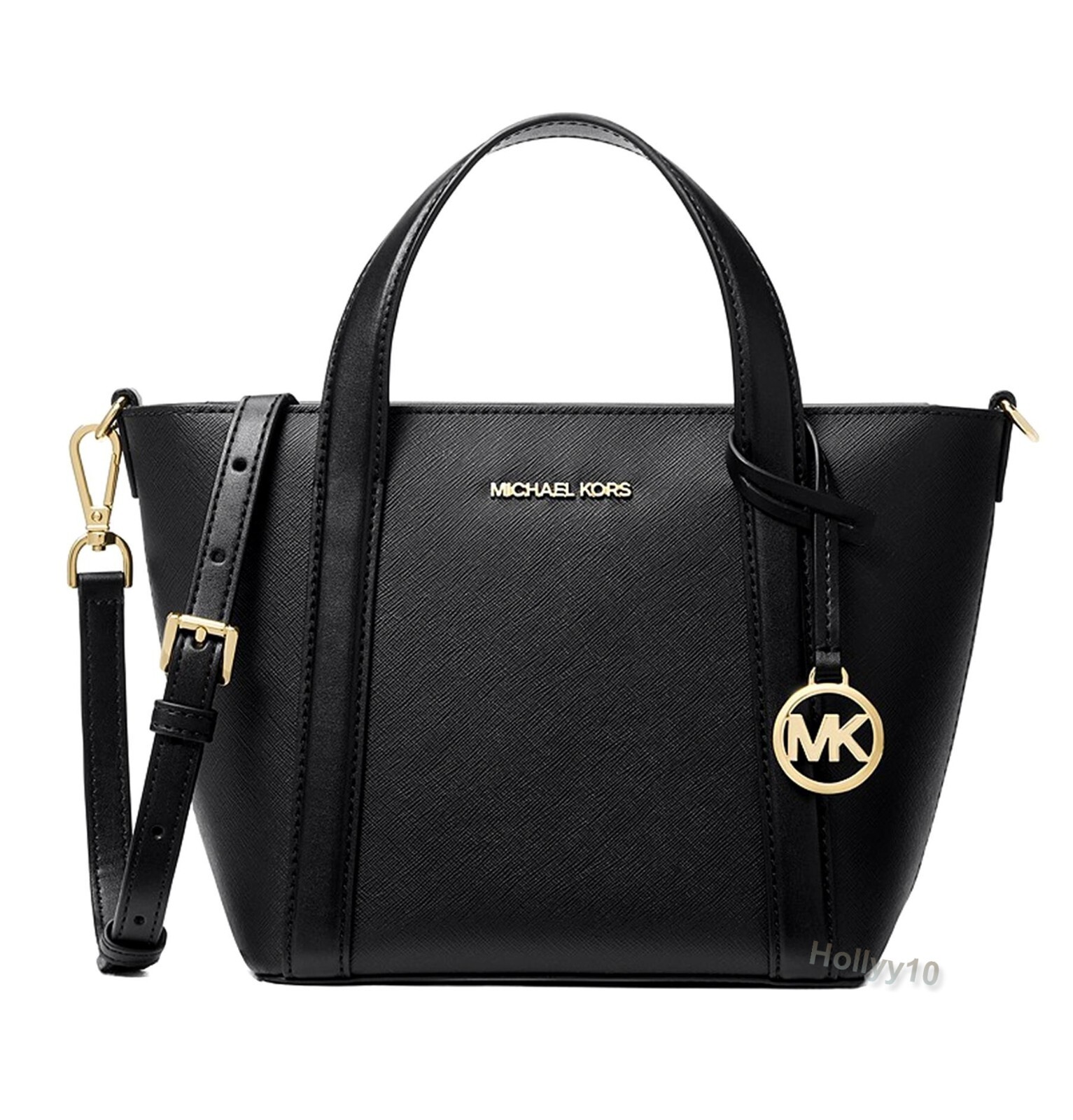 Женская сумка Michael Kors, сумка через плечо Pratt SM Tote Messenger, черная, новая