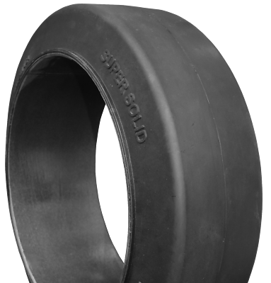 17x5x12-1/8 tires Super Solid forklift press-on black smooth tire USA Made 17512