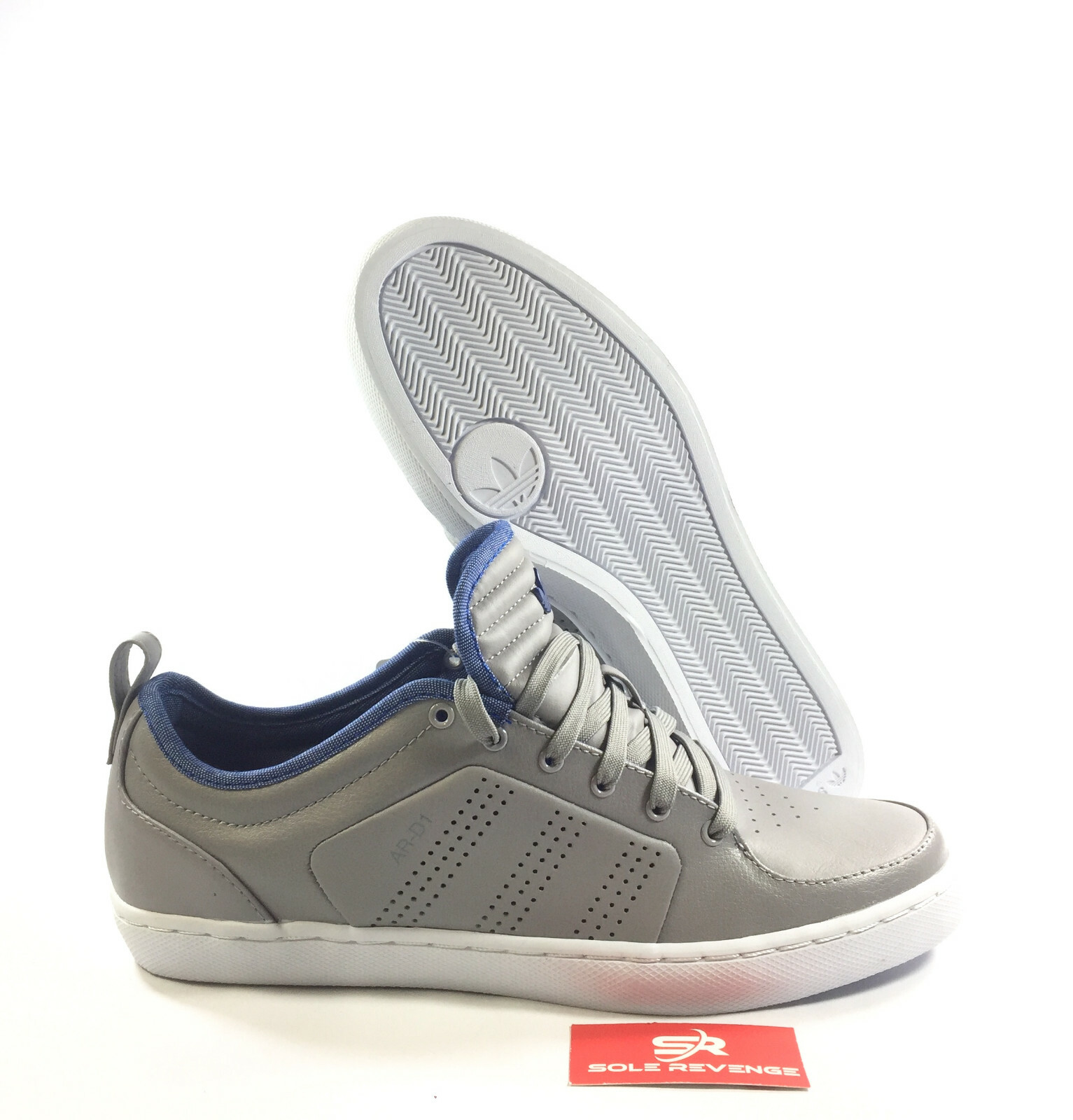 9.5 Мужская обувь adidas Originals AR-D1 adiRise Low Grey Aluminium Royal Blue G56006