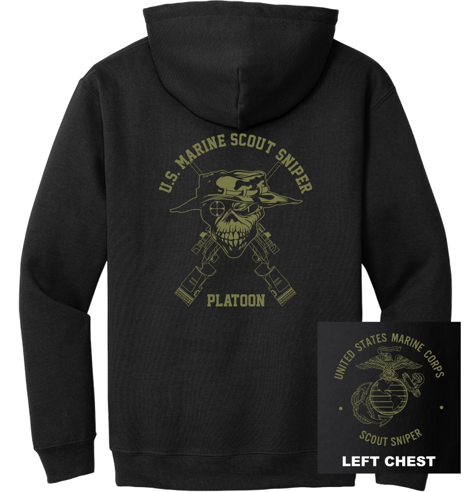 HOUSTON USMC スカジャン USMC - US Marine Scout Sniper Platoon Hoodie | eBay
