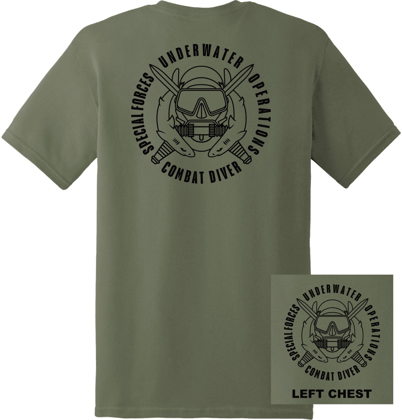【 PROJECT】23SS★ Diver Bear T-shirt US Army - Special Forces Combat Diver T-Shirt | eBay