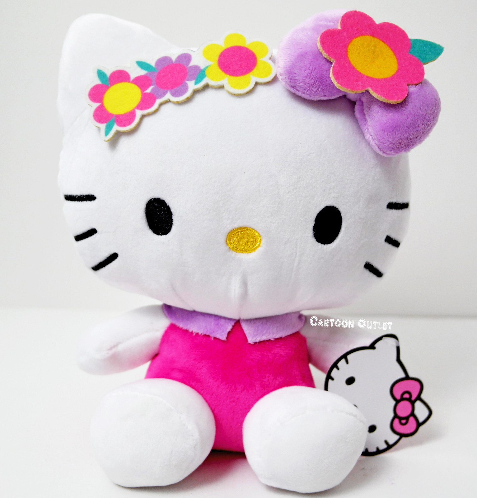 hello Kitty Sanrio 手作りプラッシュドール 王冠付き hello