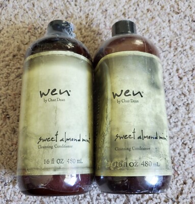WEN Sweet Almond Mint Cleansing Conditioner 16 Oz Sealed Lot Of 2 New Sealed