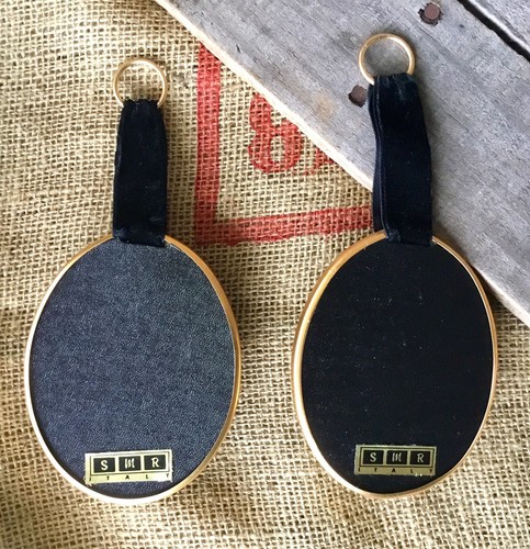 2 VINTAGE OVAL FRAMED Convex GLASS DRIED FLOWERS SMR Italy Set 8