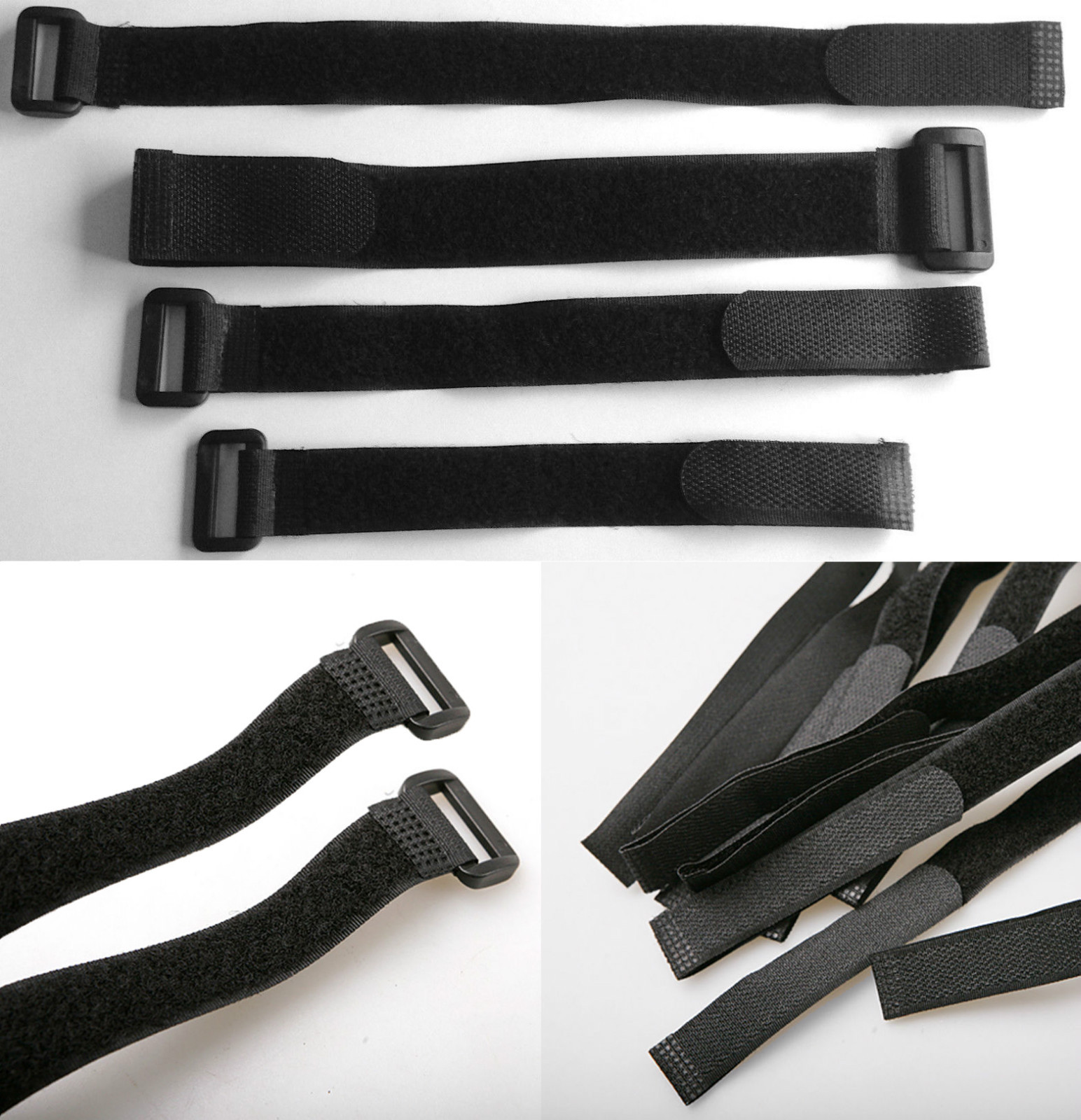 Hook and Loop Nylon strap strapping Cable Ties with buckle Band luggage Strap eBay