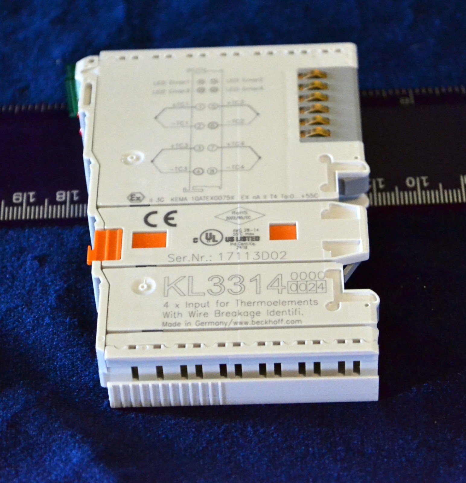 NEW Beckhoff KL3314 0024 4x Input for Thermoelements w/ Wire Breakage Ident. !!!