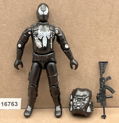 BLACK MAJOR CUSTOM VENOM SPIDER-MAN SNAKE EYES Super Hero Series G.I. Joe 3.75