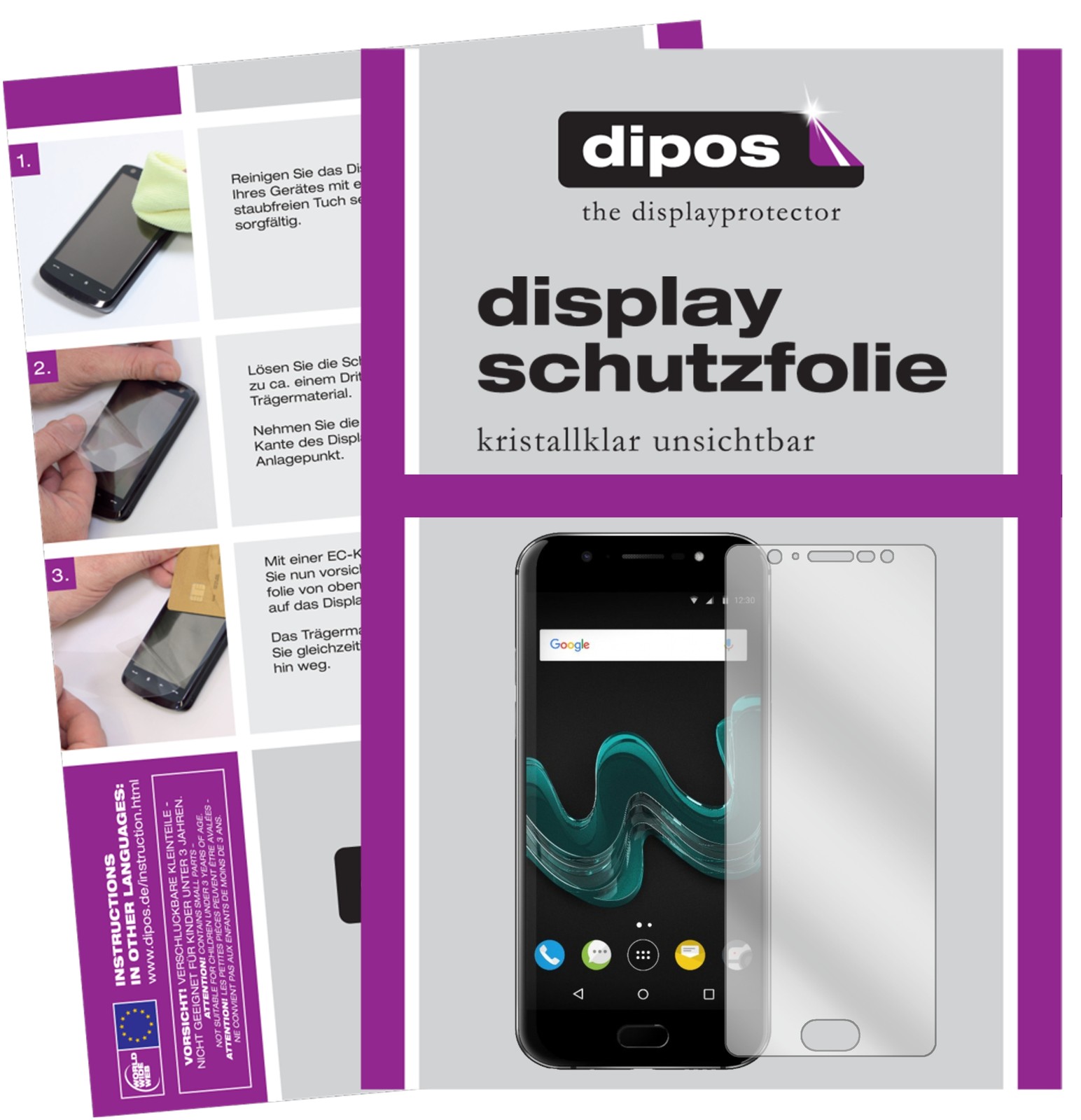 2x Pellicola per Pixus Vision 10.1 Protettiva Protezione Schermo Cristallo dipos
