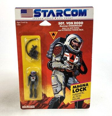 Sgt Von Rodd Vintage Starcom Shadow Force Action Figure New 1986 Coleco IO