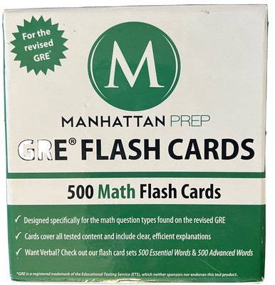 Manhattan Prep 2nd Gen GRE Flash Cards - 500 Math & Essential Words Flash Cards