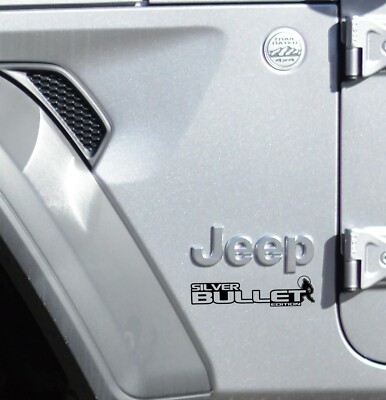 Fender Decals For Wrangler Gladiator - JL/JT Silver Bullet Edition Decal (Pair)