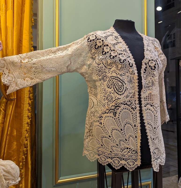 ANTIQUE EDWARDIAN HAND MADE MIXED LACE JACKET | eBay