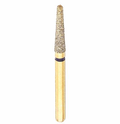 Premium Gold Plated Diamond-Round End Taper-G856L/016M (GB6L)-Medium pk of 5