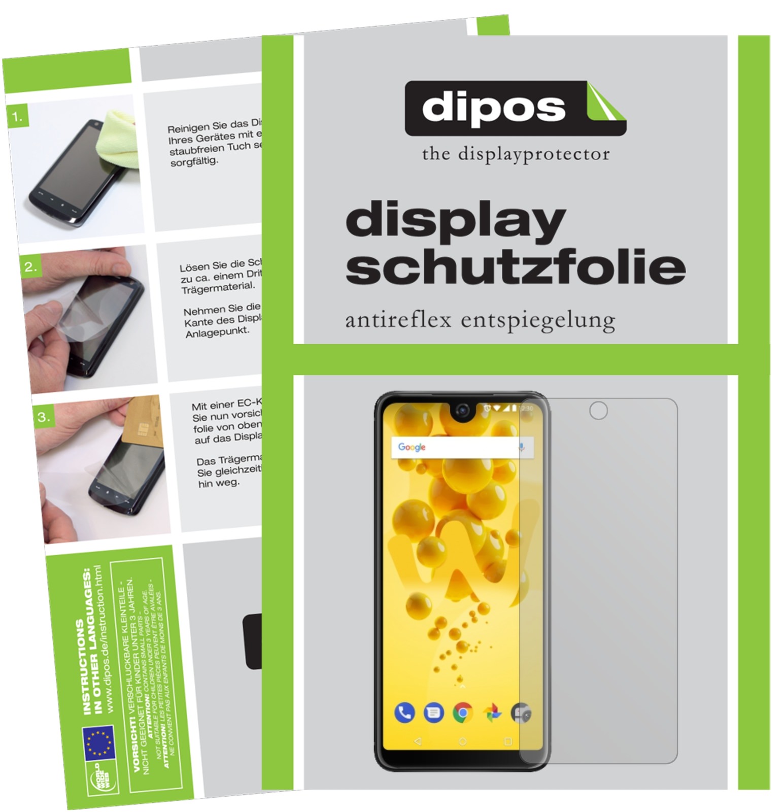 Pellicola Protettiva Dipos Per Wiko Ozzy - Confezione Da 2, Antiriflesso, Opaca, Anti Impronte, Taglio Laser, Made In Germany