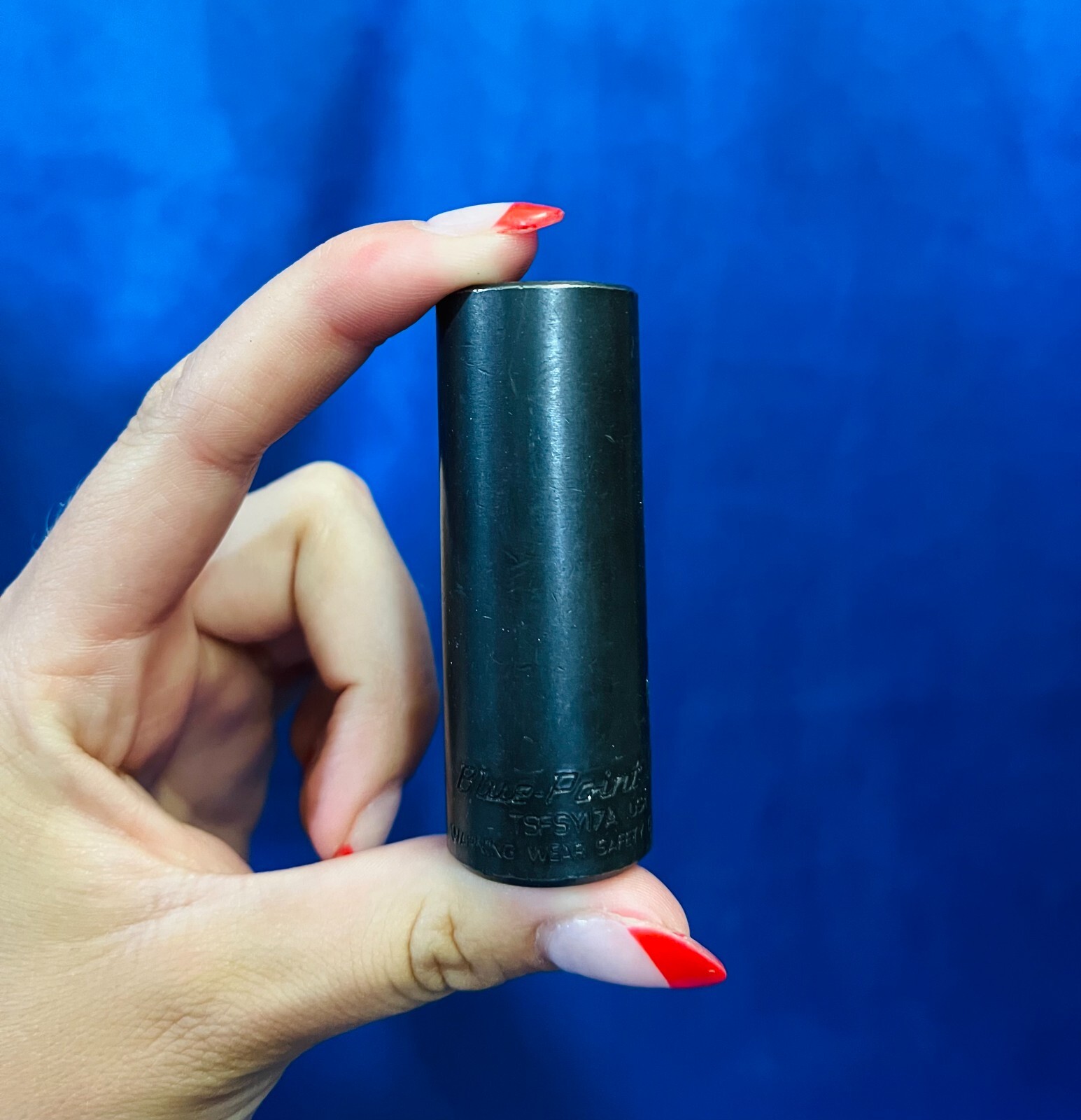 Bluepoint Tsfs17a 3/8" Drive 17mm Deep Twist Impact Socket Used for