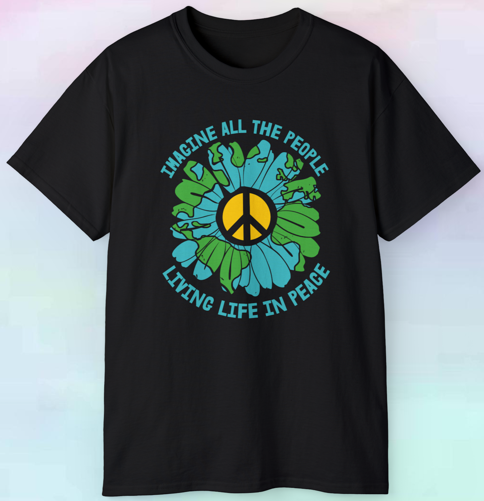 Imagine All The People Living Life In Peace Hummingbird Tee Imagine All The People Living Life In Peace Hummingbird Tee