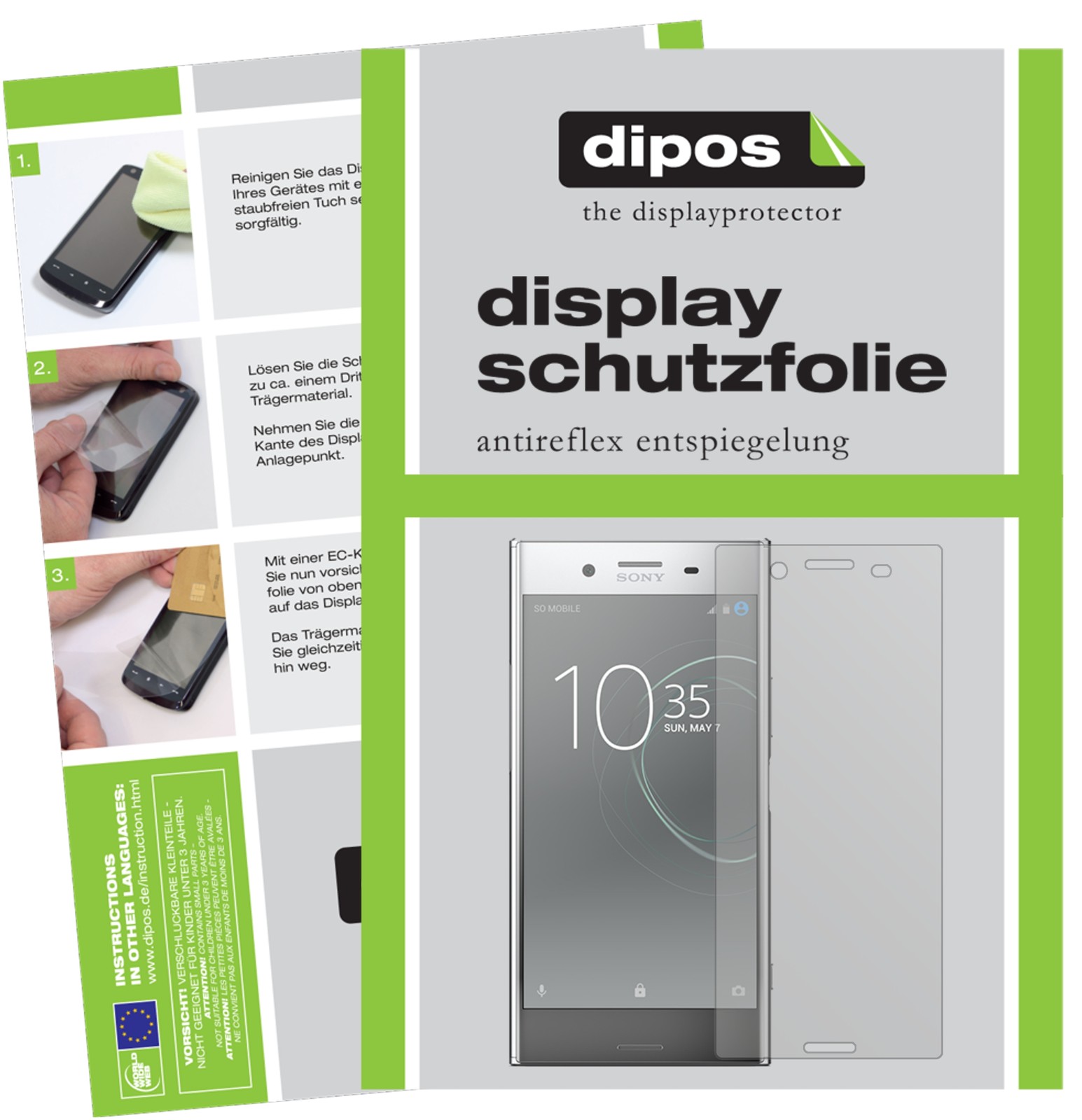 2 Pellicole Protettive Per Sony Xperia XZ1 - TPU Arrotondato