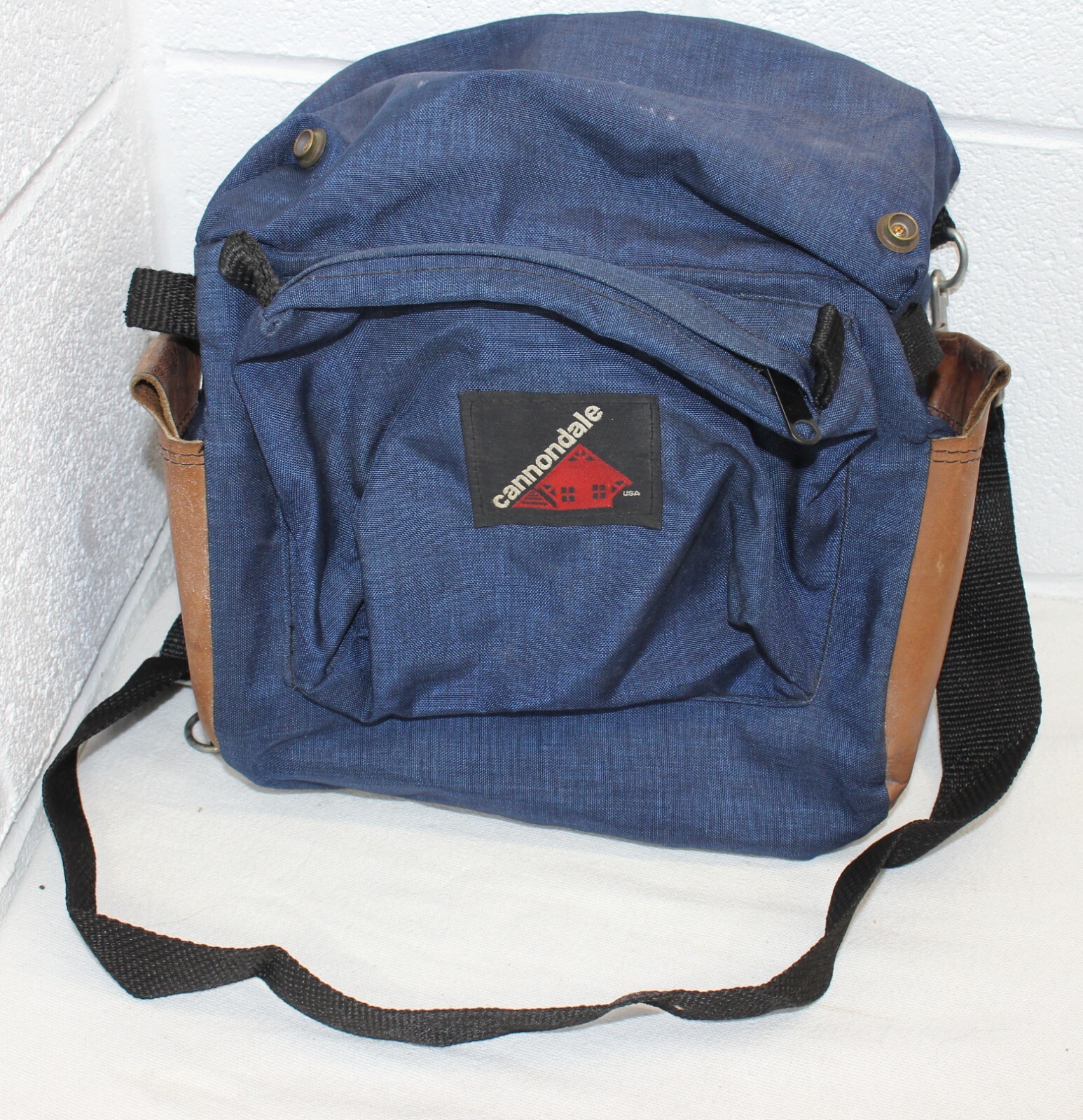 Vintage Cannondale Handlebar Bag Bike Packing Touring BLUE Front Drop NO FRAME!!