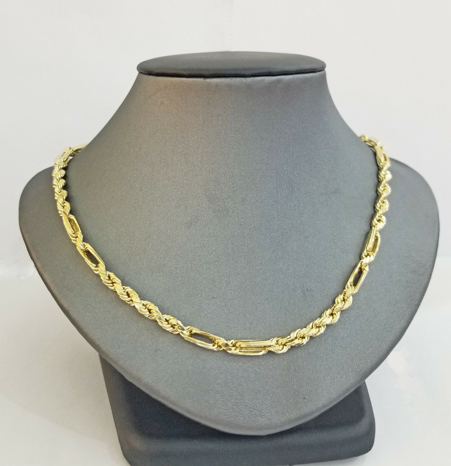 10k REAL Yellow Gold Milano Rope chain 20" 22" 24" Gold necklace Men Women 4.5mm