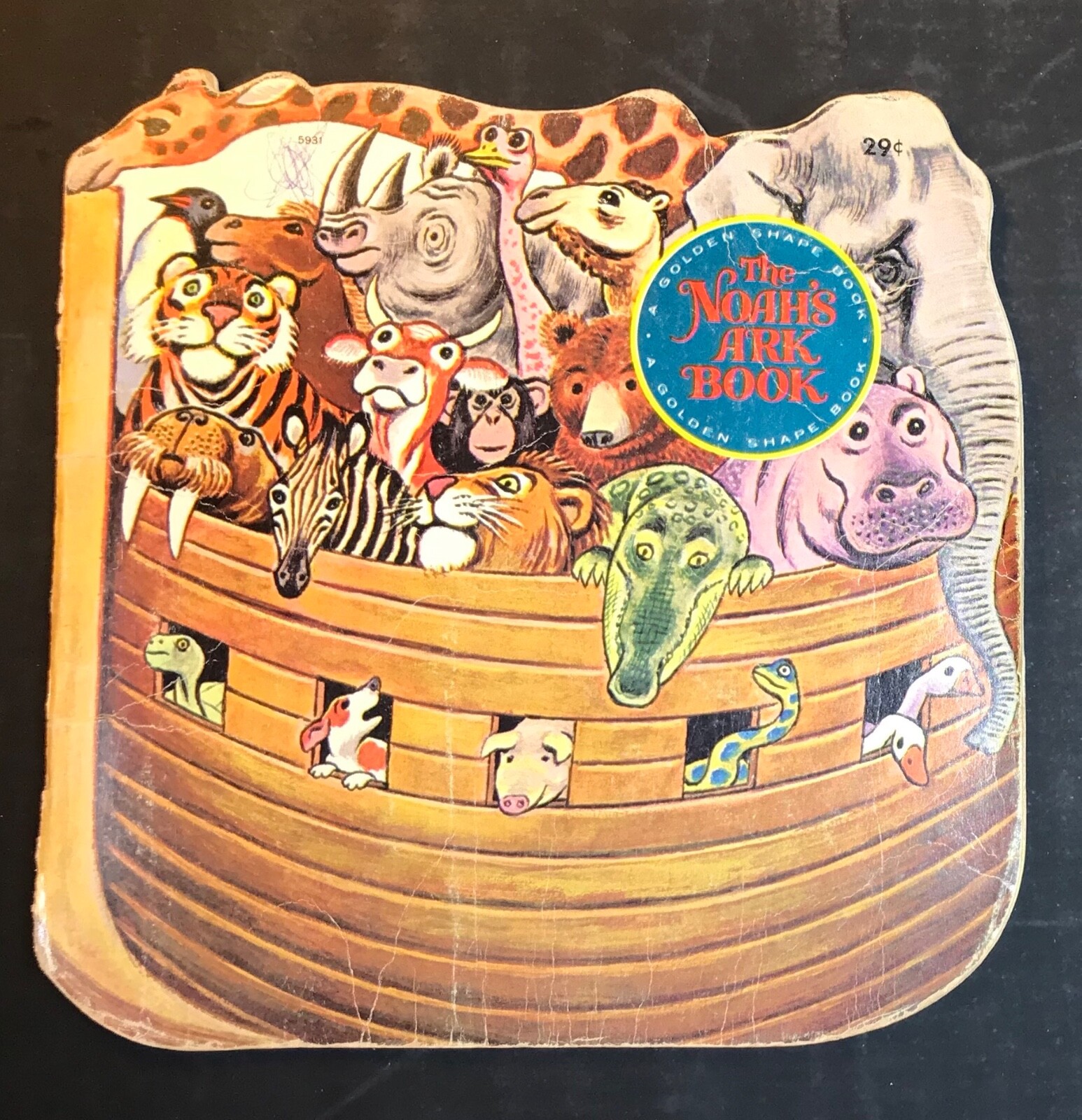 英語　ボードブック　　　Noah's Ark THE NOAH'S ARK BOOK By TIBOR GERGELY A Golden Shape Book