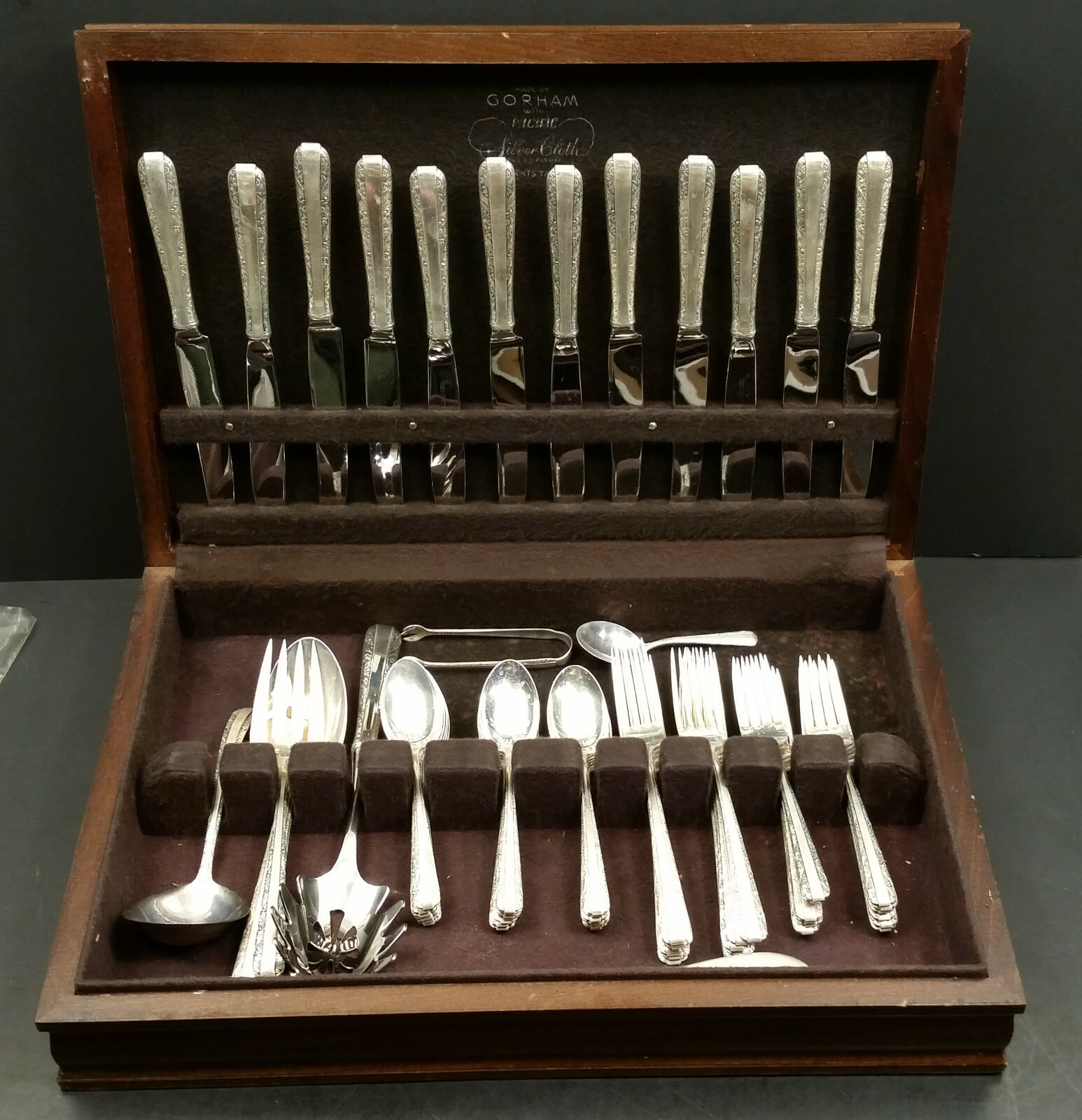 Towle georgian 純銀カクテルフォーク 3-TOWLE GEORGIAN HOUSE CHURCHILL STAINLESS FLATWARE JAPAN