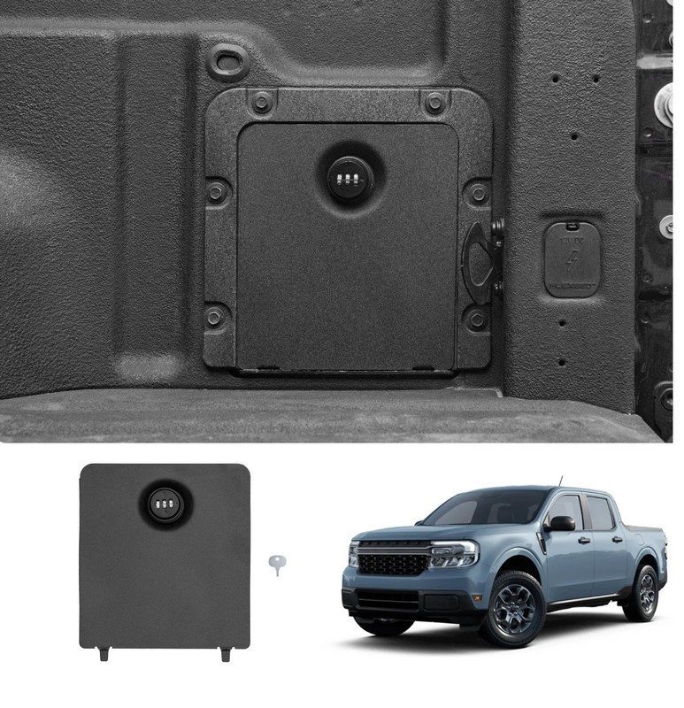 Truck Bed Storage Bin Side Cover with Code Lock for