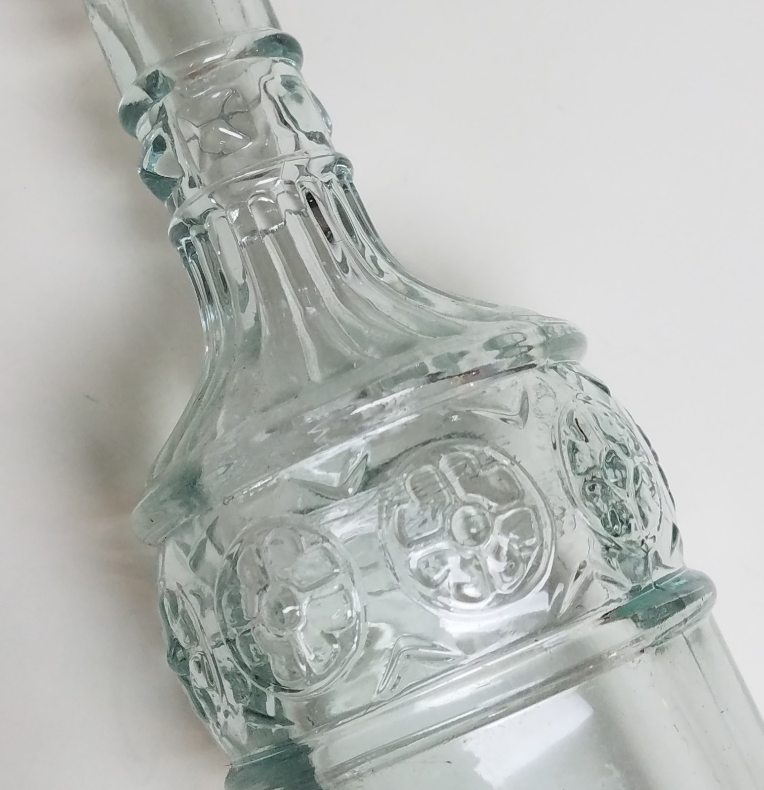 Glass Wine Bottle w/Sutter Home Winery Cork Clear Decorative - Slight Green Hue