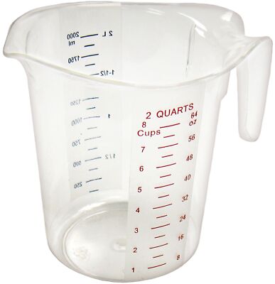 PMCP-200 Measuring Cup Polycarbonate 2-Quart Clear