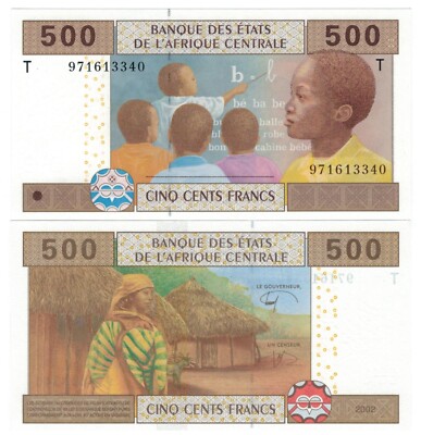 Central African States - Congo 500 Francs (2021), p-106T Sign Tolli-Rybert UNC