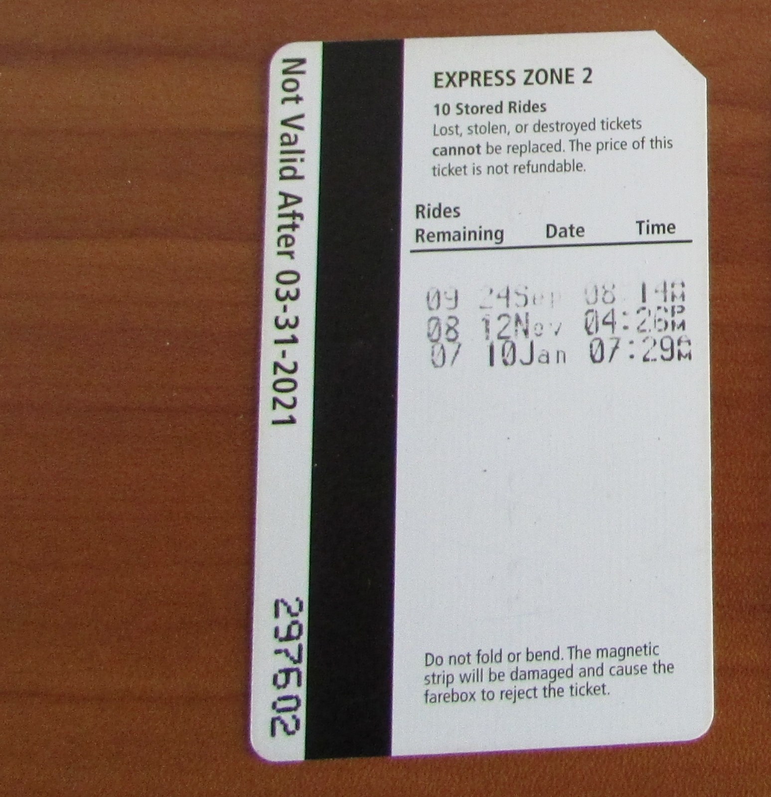Connecticut Transit Bus Pass Ride Ticket Express Zone 2 Commuter Ct Bus System