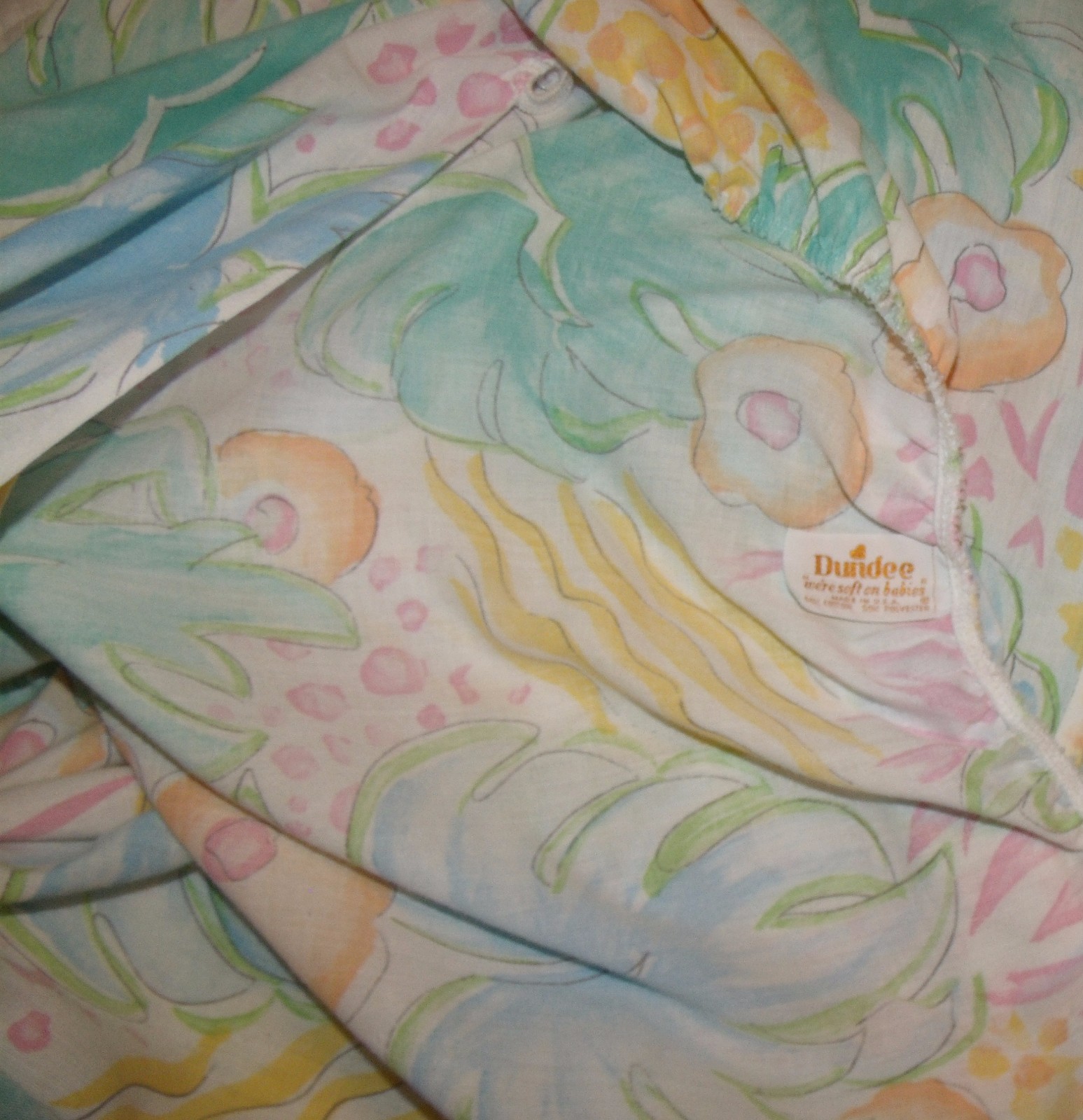 dundee vintage jungle fitted crib sheet