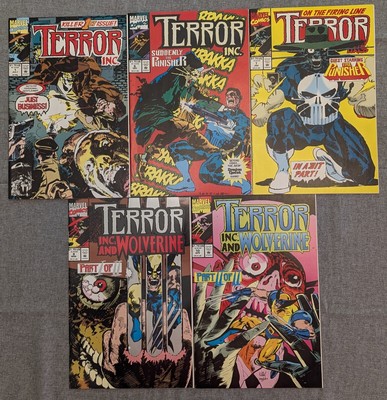 Lot x5 TERROR INC 1, 6, 7, 9, 10 (1st Series) 1992 VF/NM* See pics & descrip.