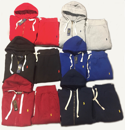 cream polo sweat suit