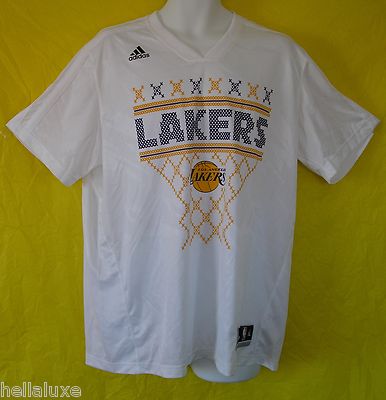 adidas lakers shooting shirt