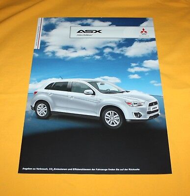 Mitsubishi ASX Intro 2012 Prospekt Brochure Depliant Catalog Prospetto Folder 